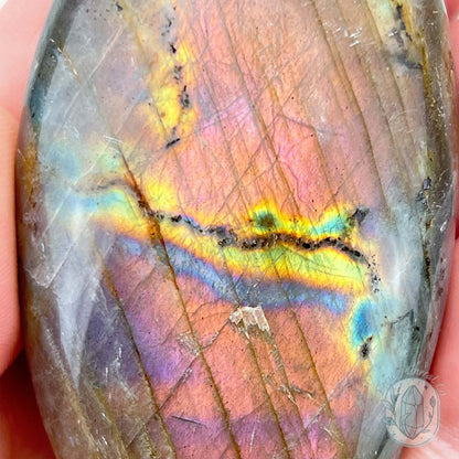 Rainbow Flash Labradorite Palmstone