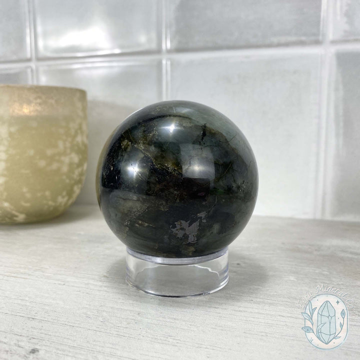 Polished Purple Flash Labradorite Sphere