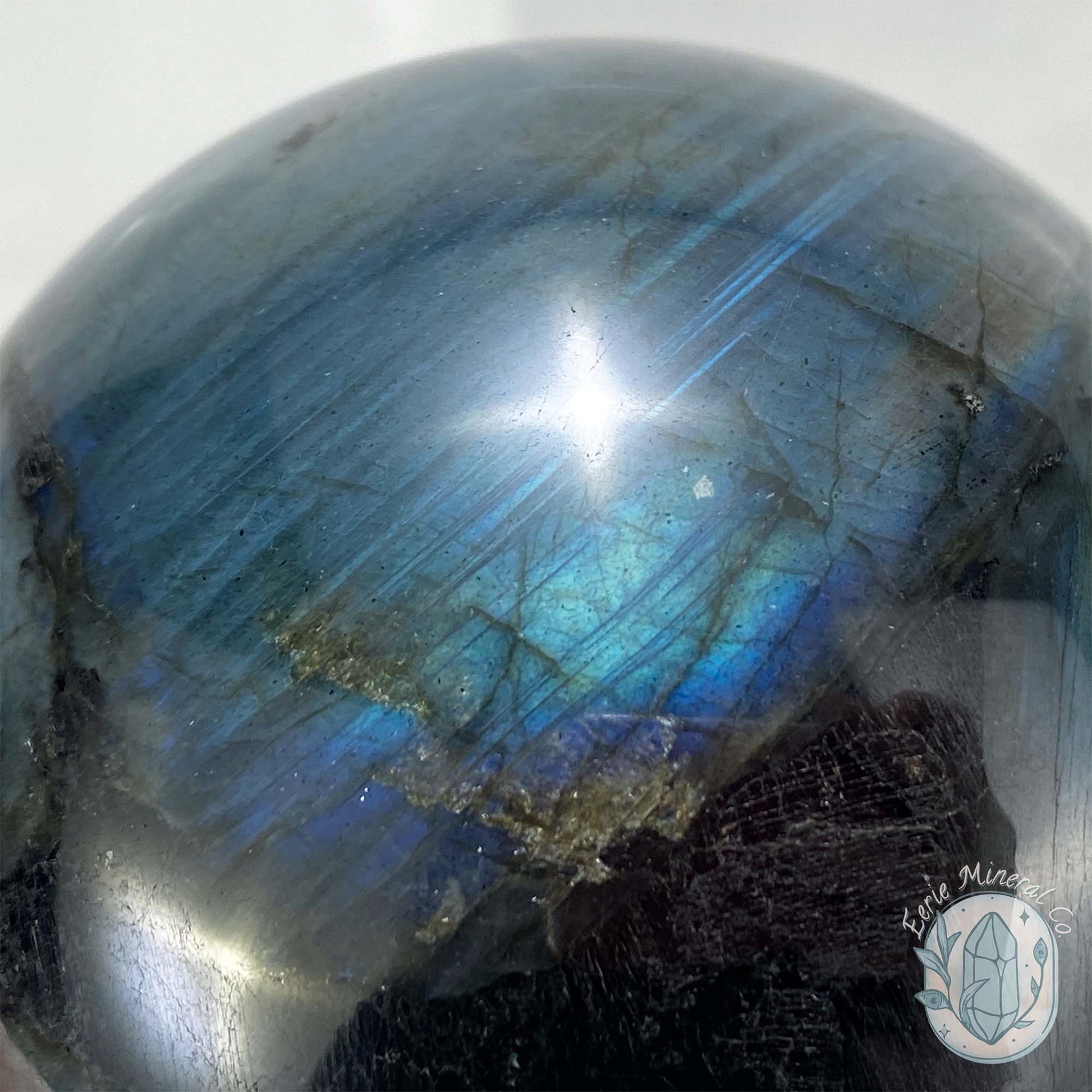 Polished Blue Flash Labradorite Sphere