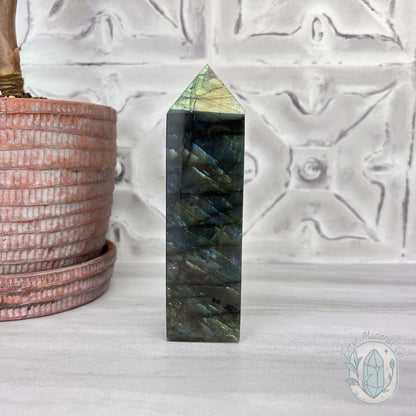 Polished Golden Flash Labradorite Tower