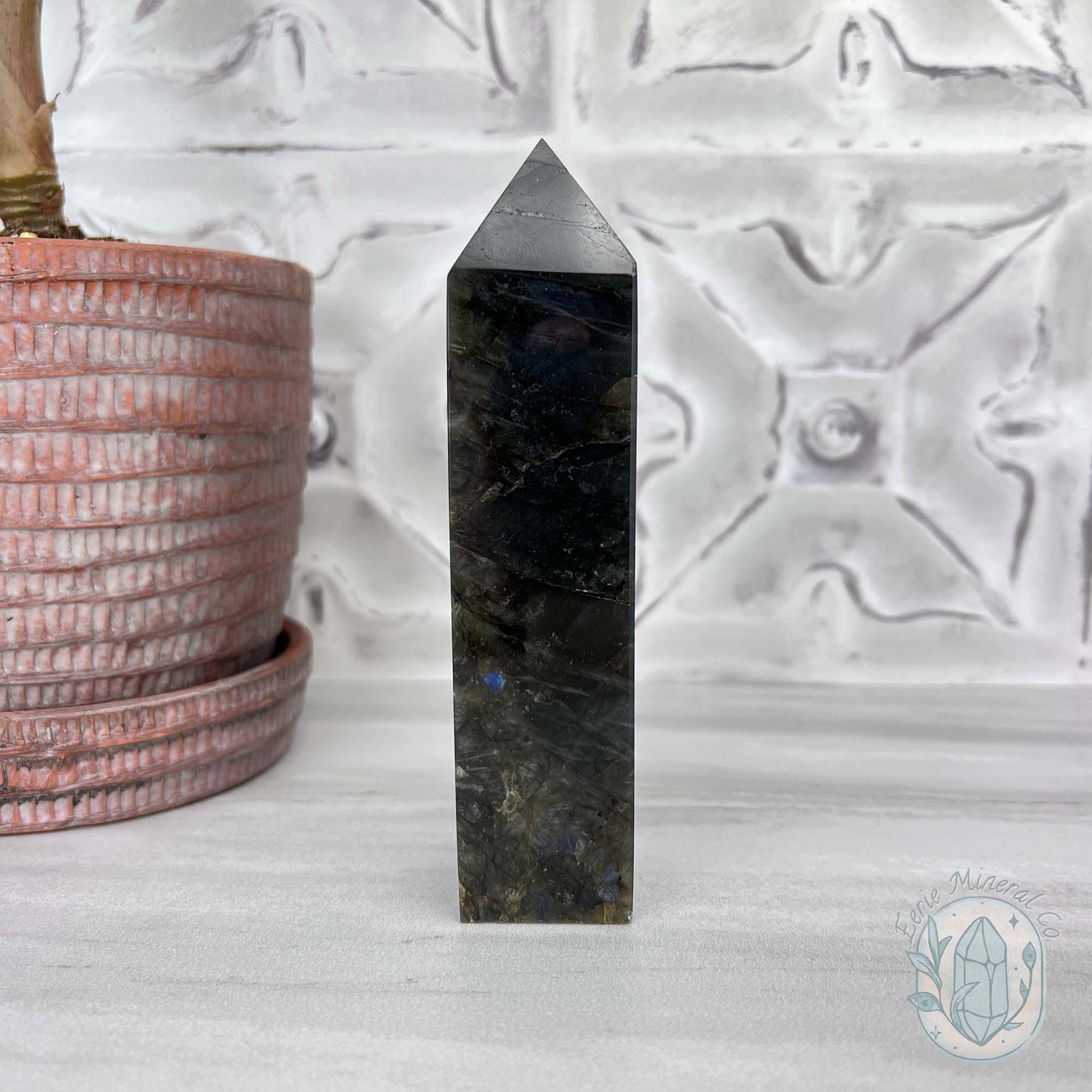 Polished Golden Flash Labradorite Tower