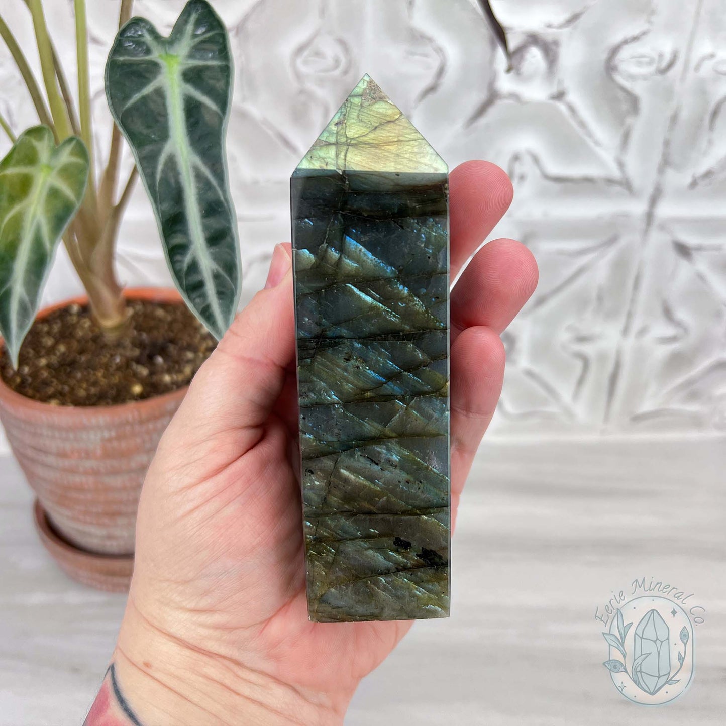 Polished Golden Flash Labradorite Tower