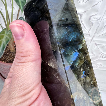 Polished Golden Flash Labradorite Tower