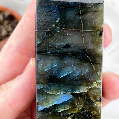Polished Golden Flash Labradorite Tower
