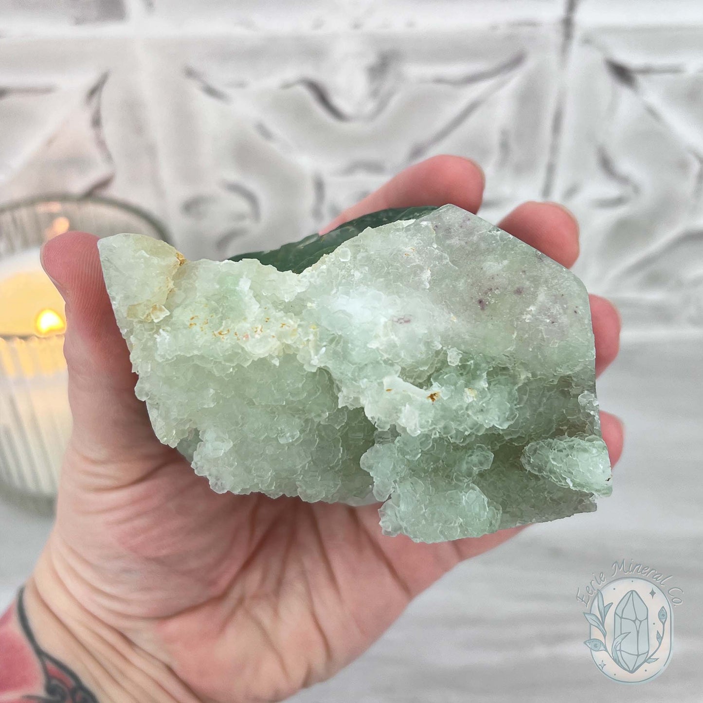 Green and Purple Fluorite Hedgehog Specimen