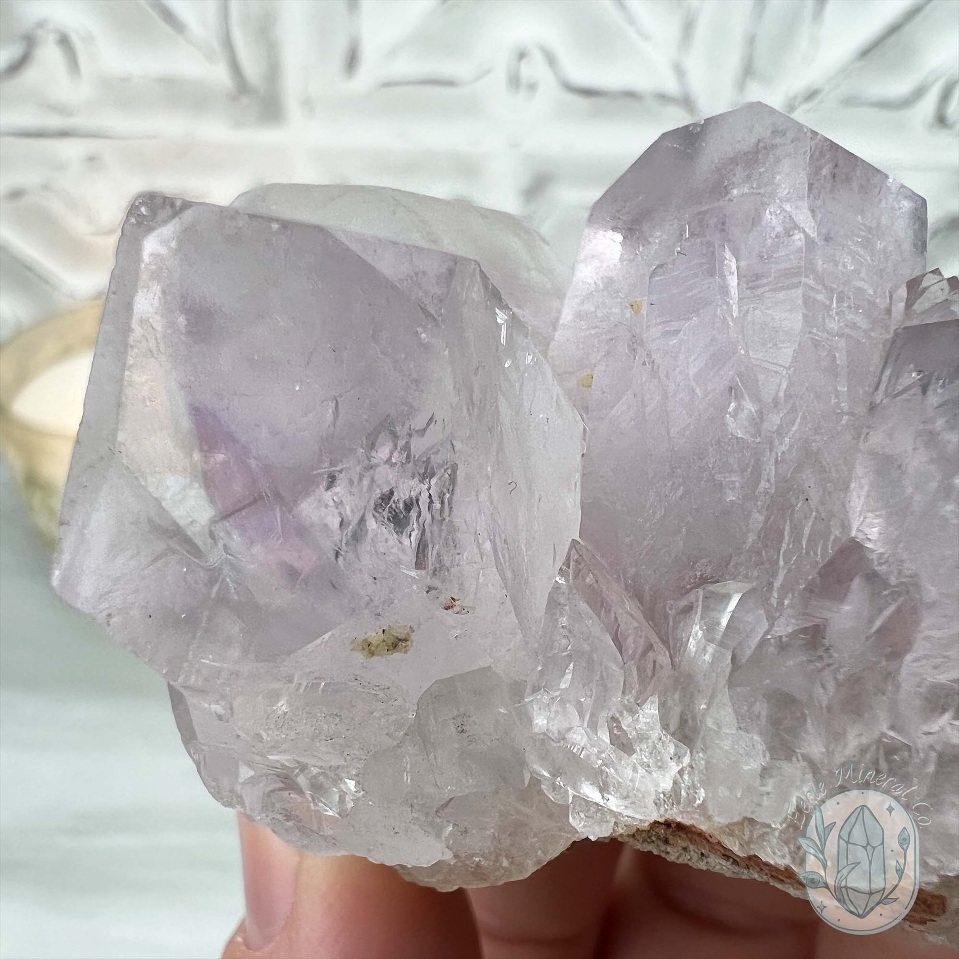 Lavender Colored Amethyst Crystal Cluster