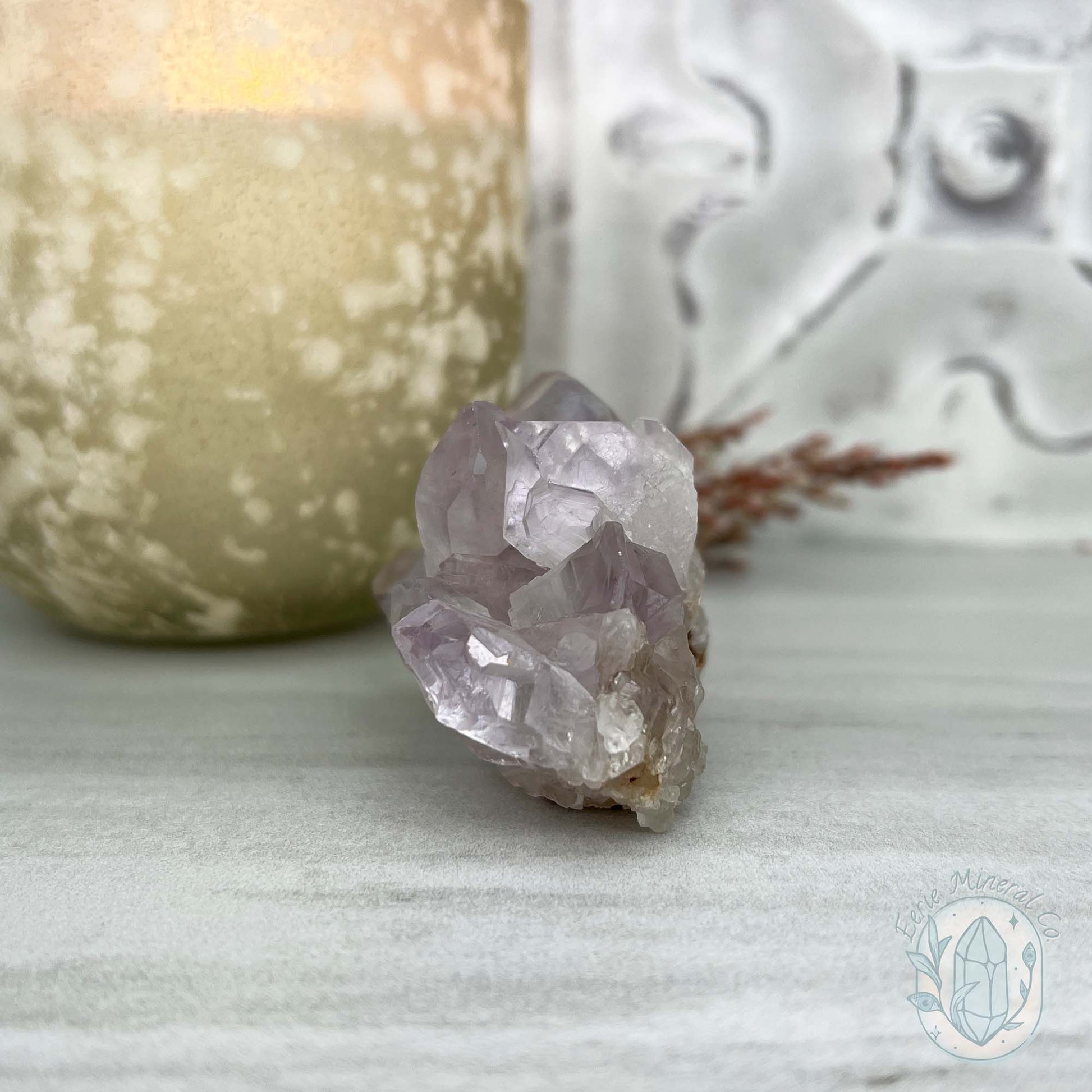 Lavender Colored Amethyst Crystal Cluster