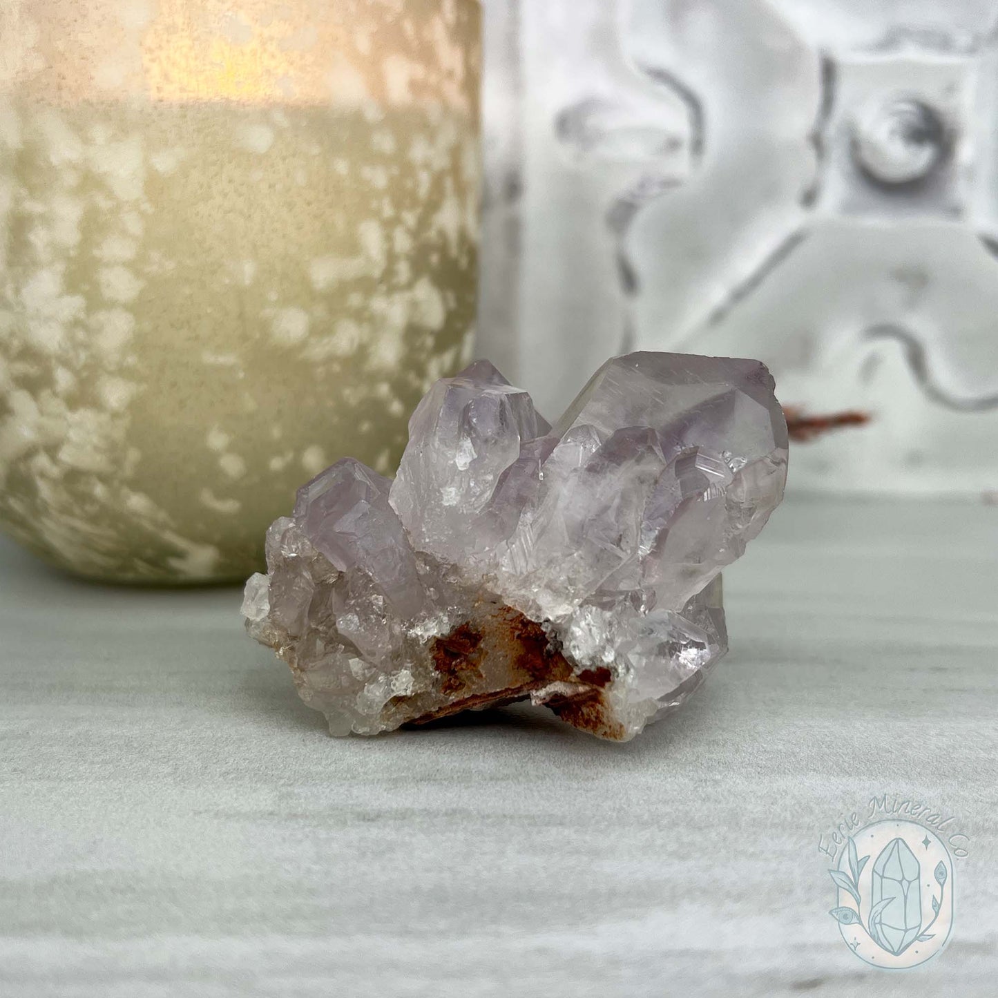 Lavender Colored Amethyst Crystal Cluster