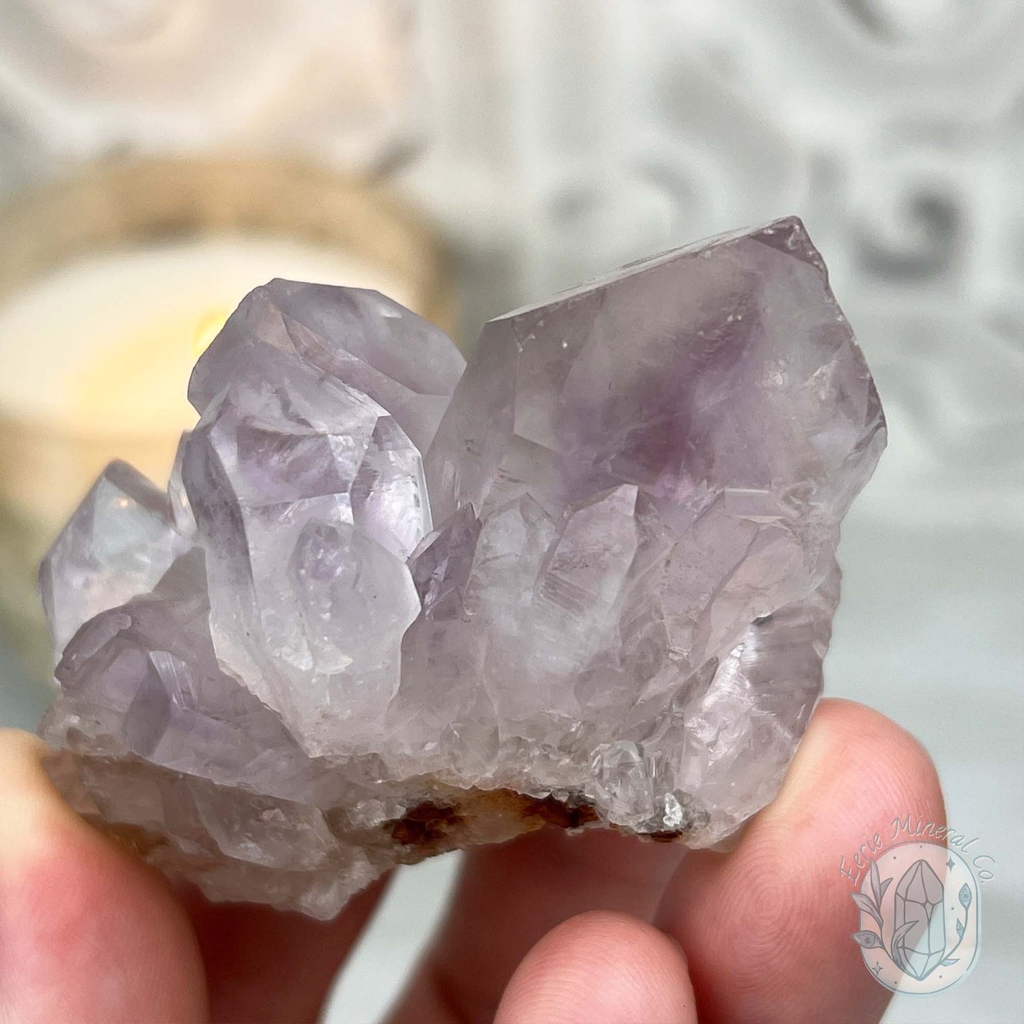Lavender Colored Amethyst Crystal Cluster