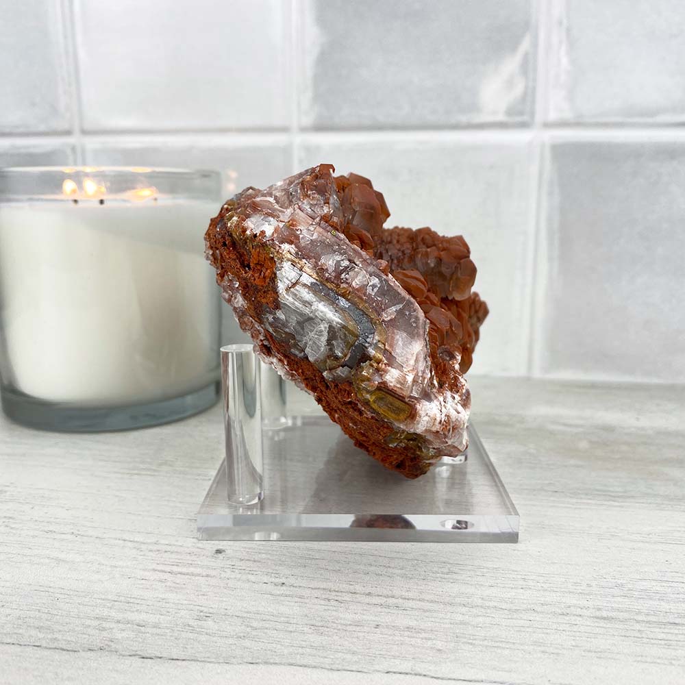 Lenticular (Red Pagoda) Calcite Specimen