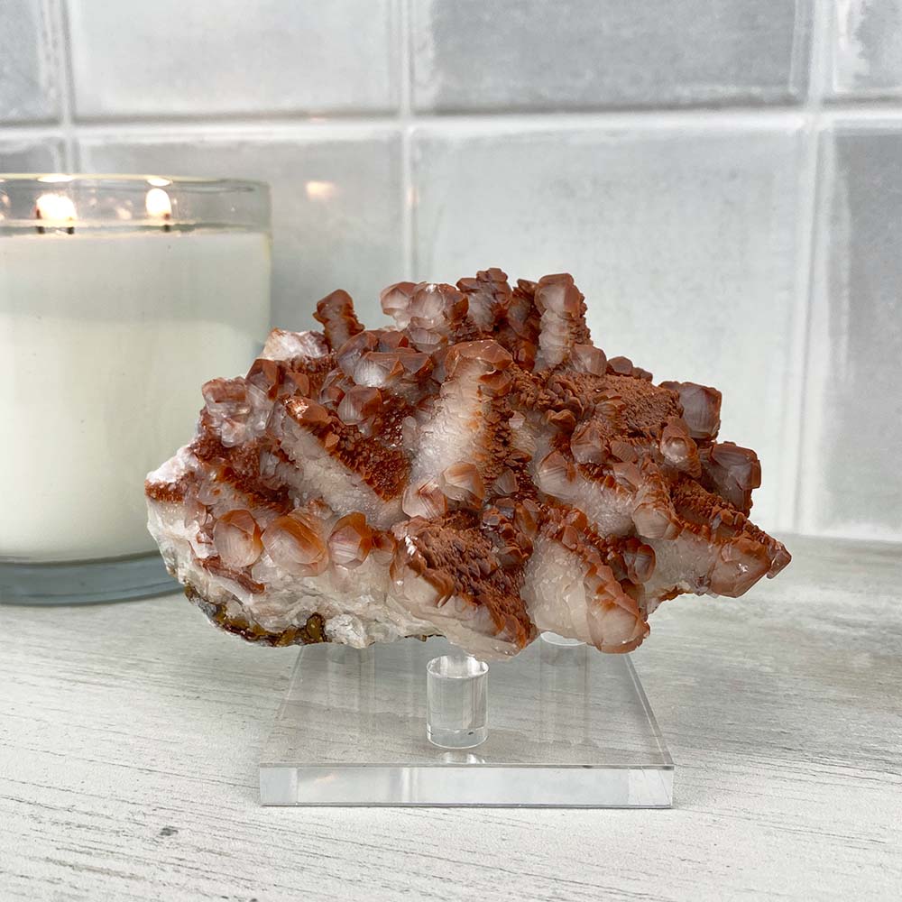 Lenticular (Red Pagoda) Calcite Specimen