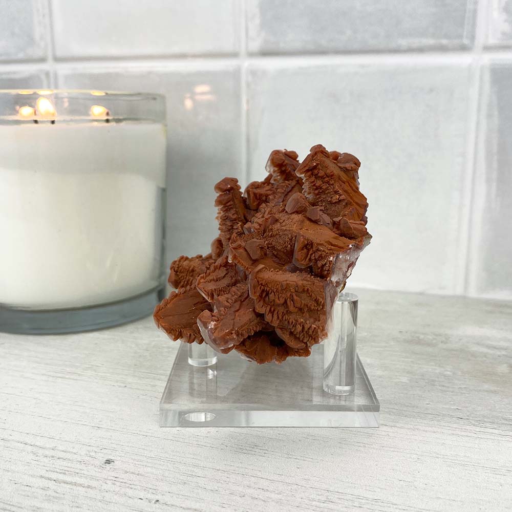 Lenticular (Red Pagoda) Calcite Specimen
