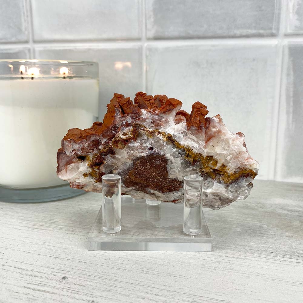 Lenticular (Red Pagoda) Calcite Specimen