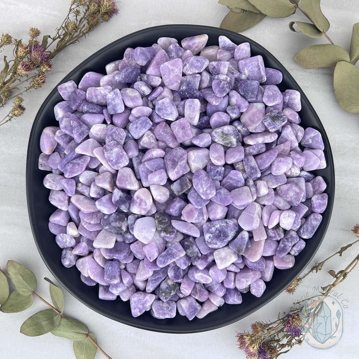 Polished Lepidolite Stone Chips