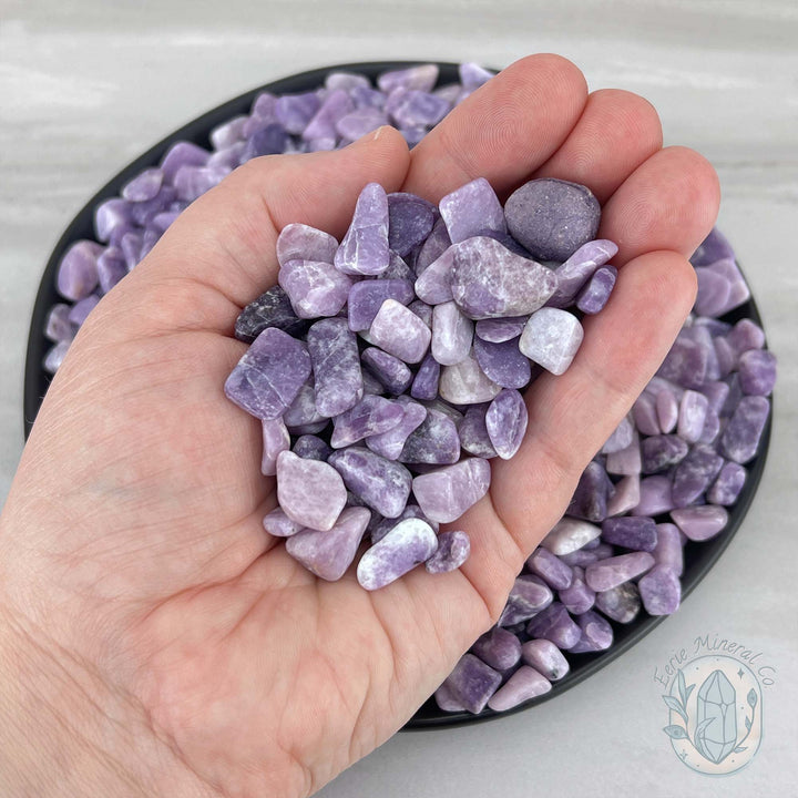 Polished Lepidolite Stone Chips