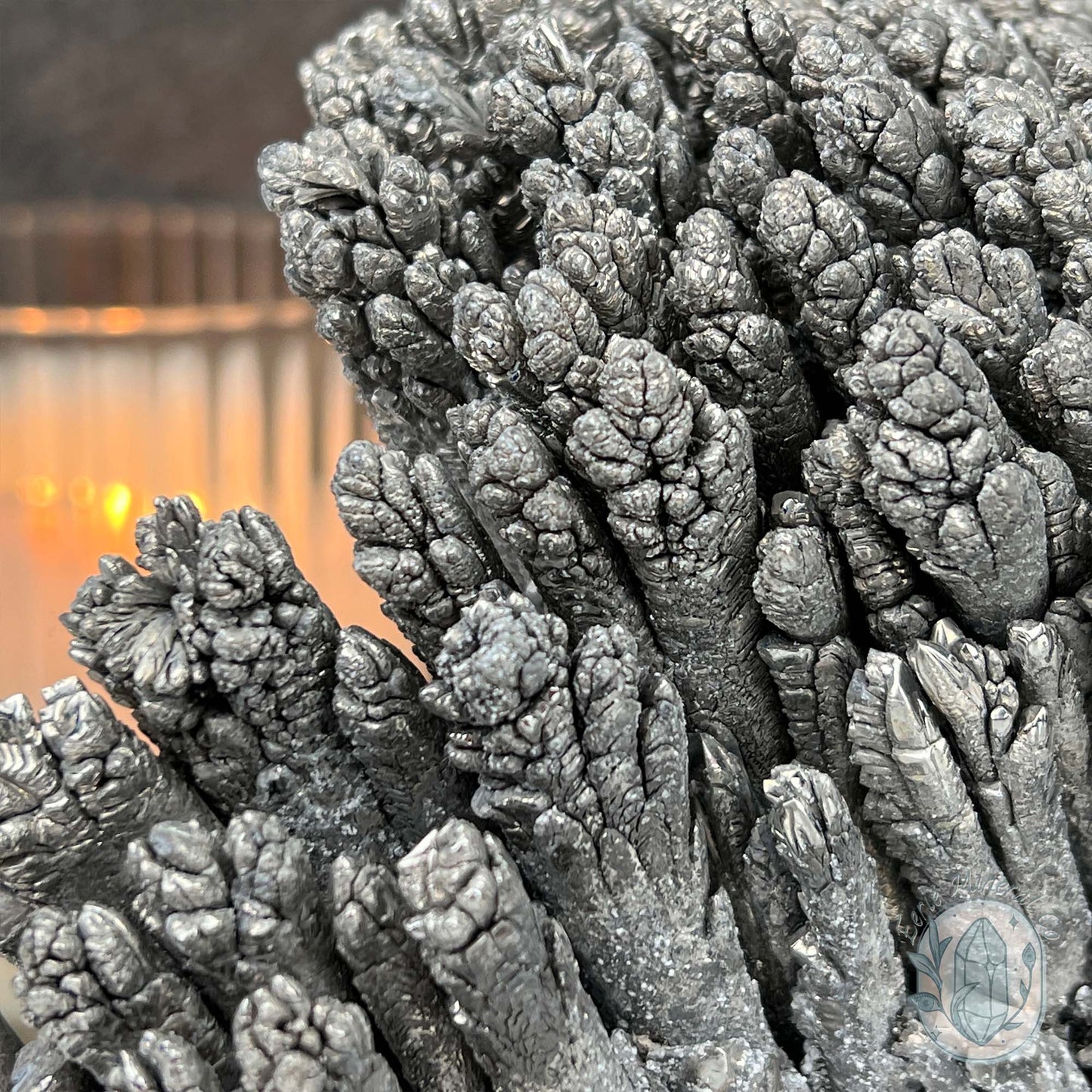 Large Raw Silver Magnesium Mineral Display Specimen