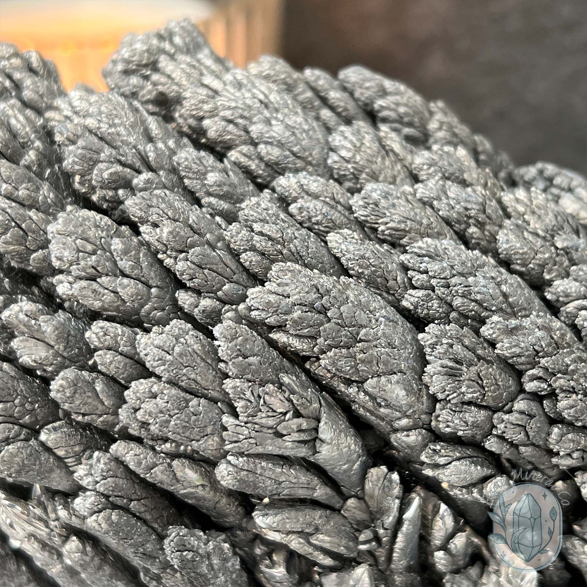 Large Raw Silver Magnesium Mineral Display Specimen