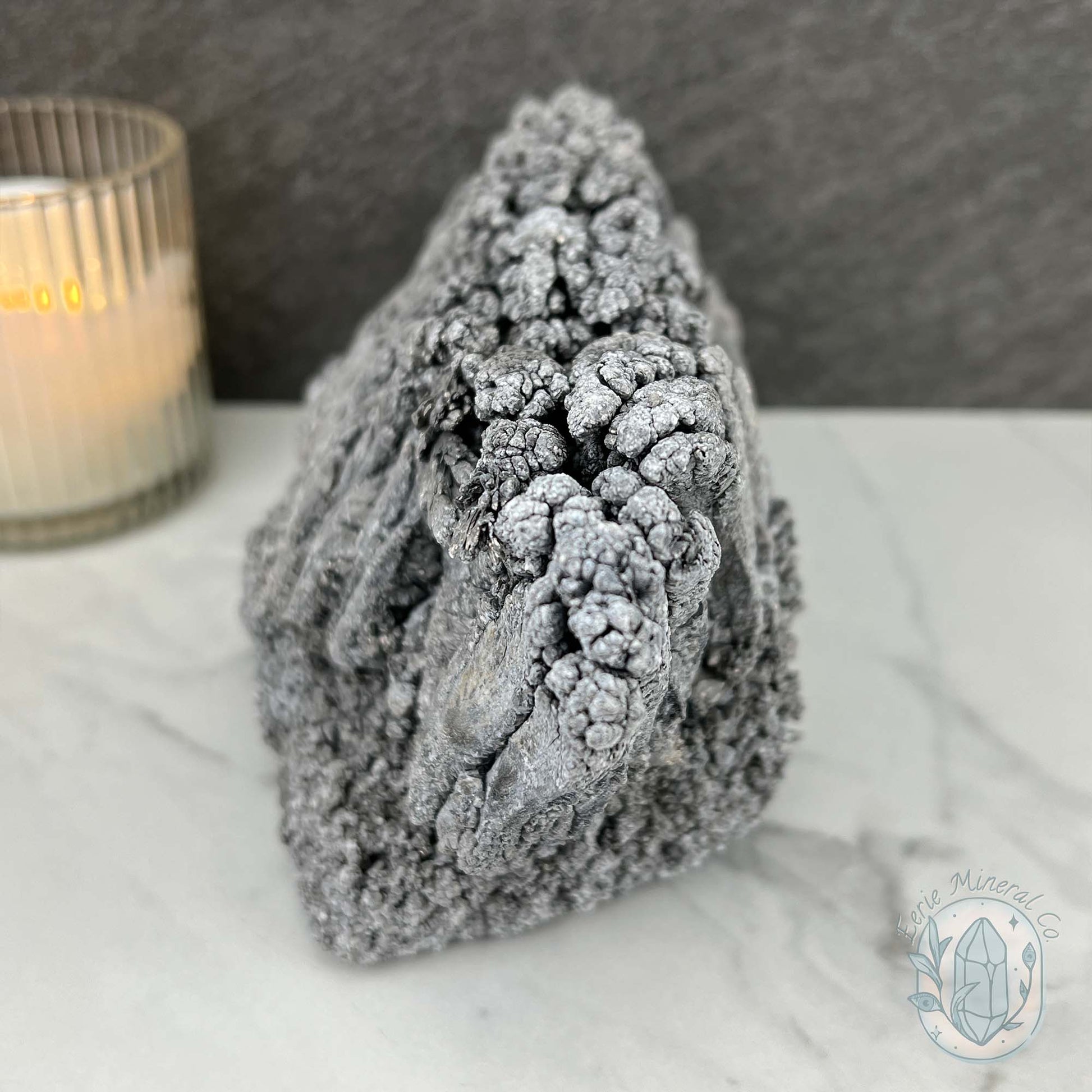 Large Raw Silver Magnesium Mineral Display Specimen