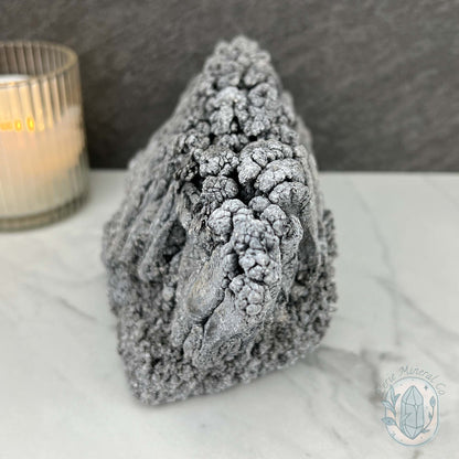 Large Raw Silver Magnesium Mineral Display Specimen