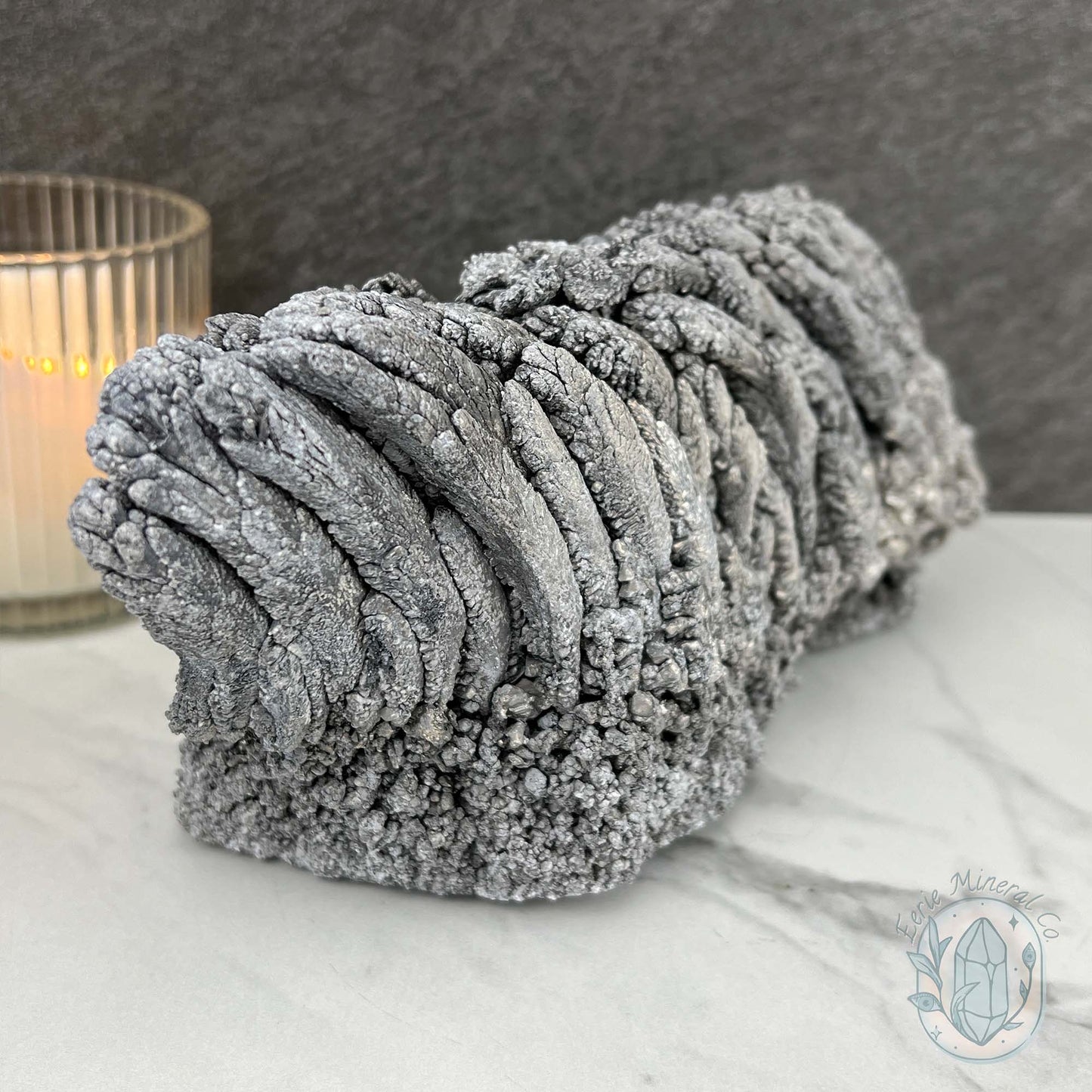 Large Raw Silver Magnesium Mineral Display Specimen