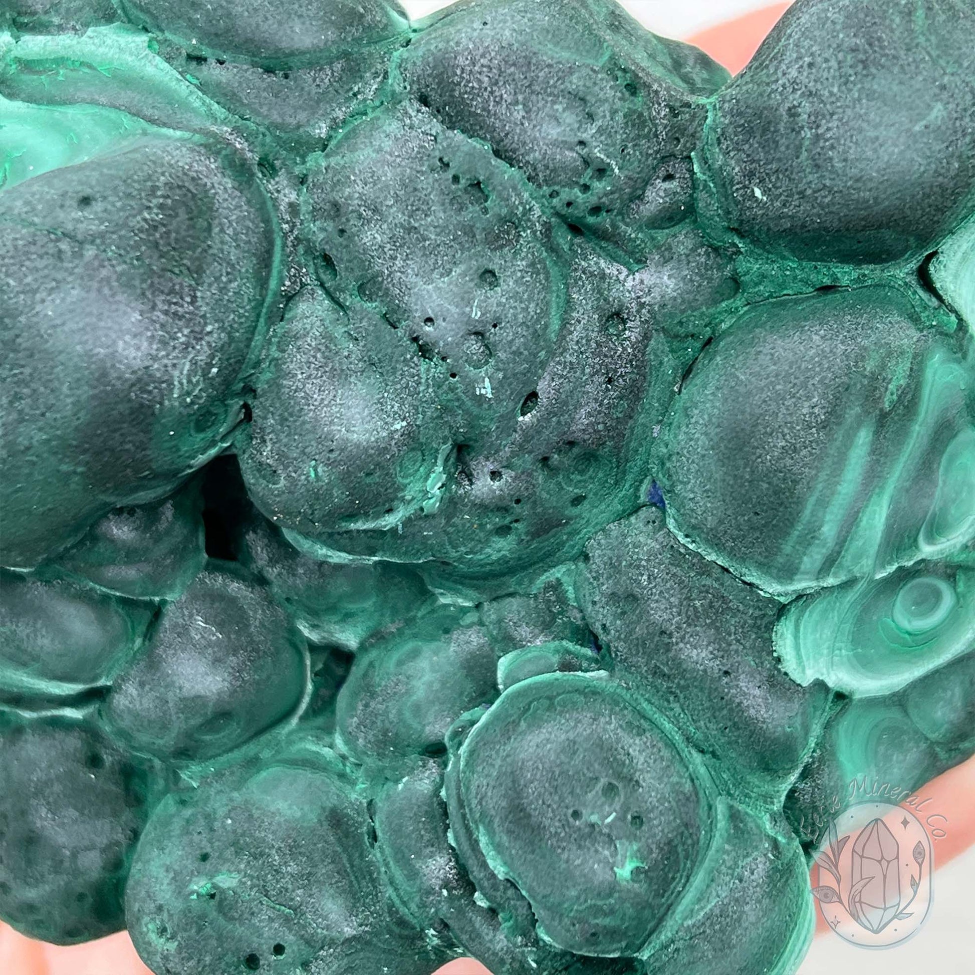 Silky Velvet Fibrous Malachite with Azurite Specimen