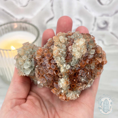 Large Moroccan Aragonite Crystal Cluster Specimen