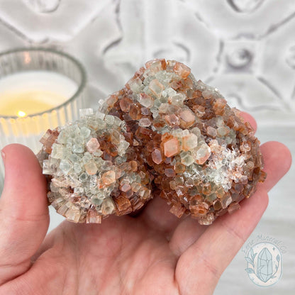 Large Moroccan Aragonite Crystal Cluster Specimen