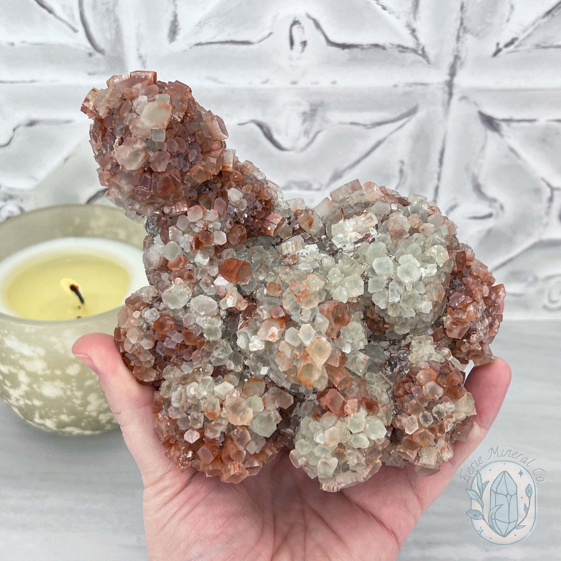 3lb. Large Moroccan Aragonite Crystal Cluster Specimen