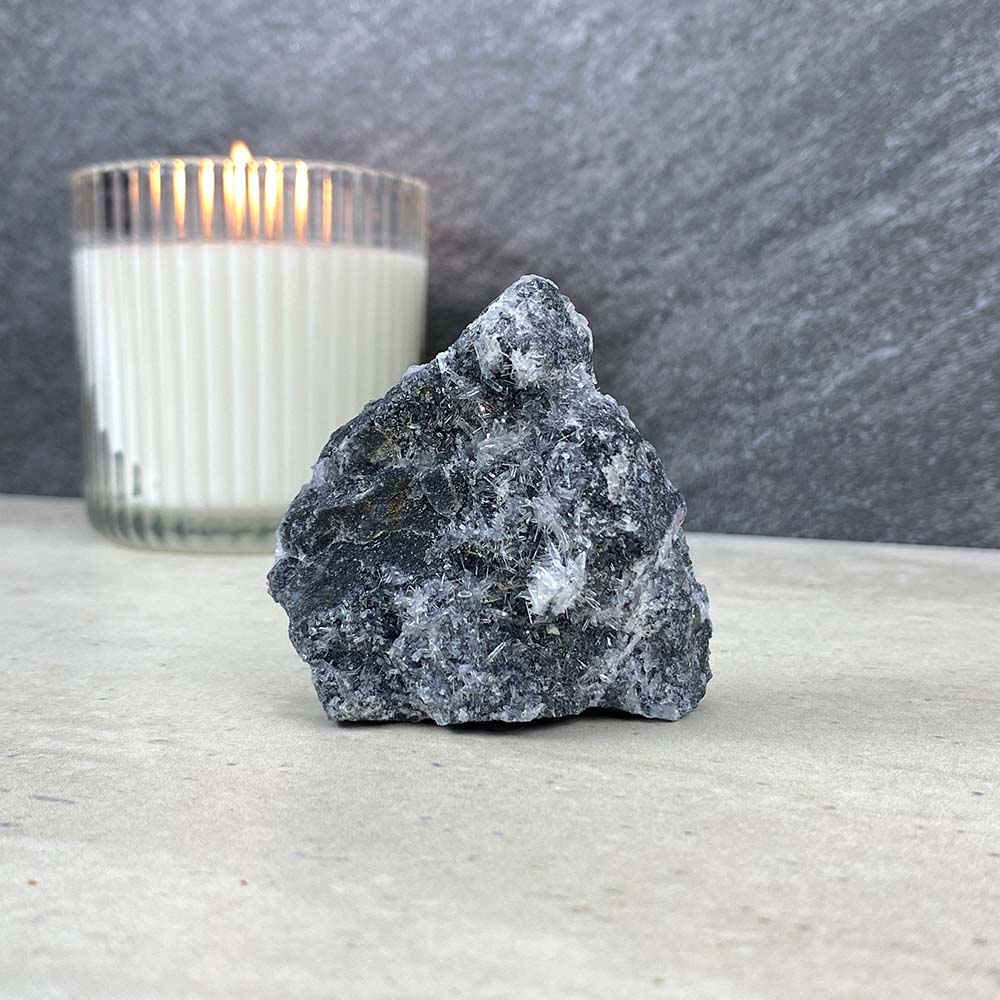Needle Clear Quartz with Clear Fluorite Specimen