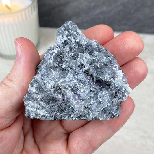 Needle Clear Quartz with Clear Fluorite Specimen