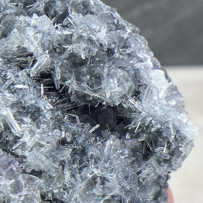 Needle Clear Quartz with Clear Fluorite Specimen