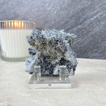 Needle Clear Quartz with Clear Fluorite Specimen