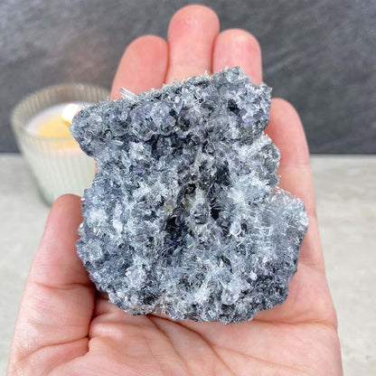 Needle Clear Quartz with Clear Fluorite Specimen