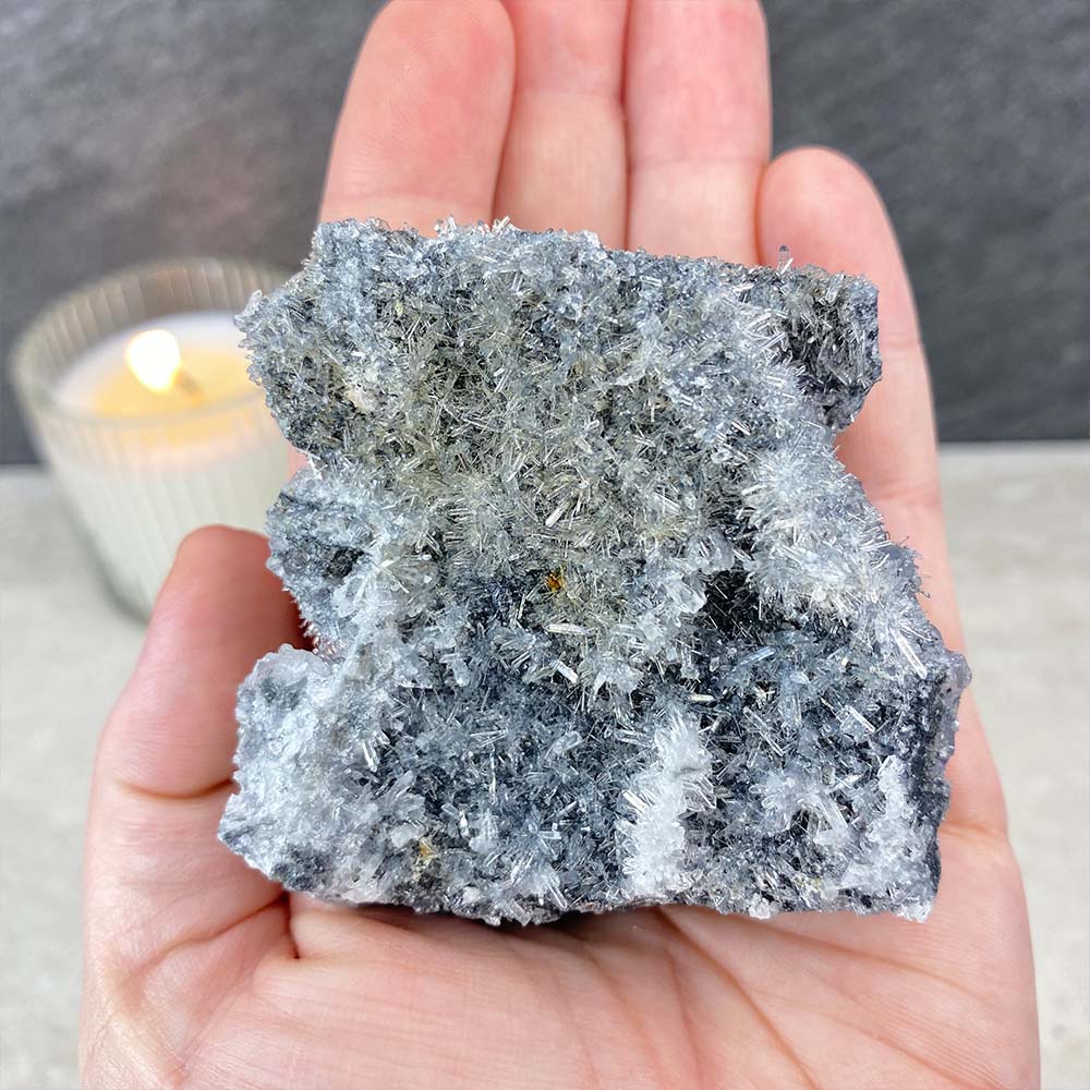 Needle Clear Quartz with Clear Fluorite Specimen