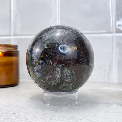Polished Ocean Jasper Sphere