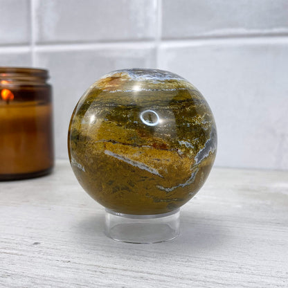 Polished Ocean Jasper Sphere
