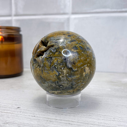 Polished Ocean Jasper Sphere