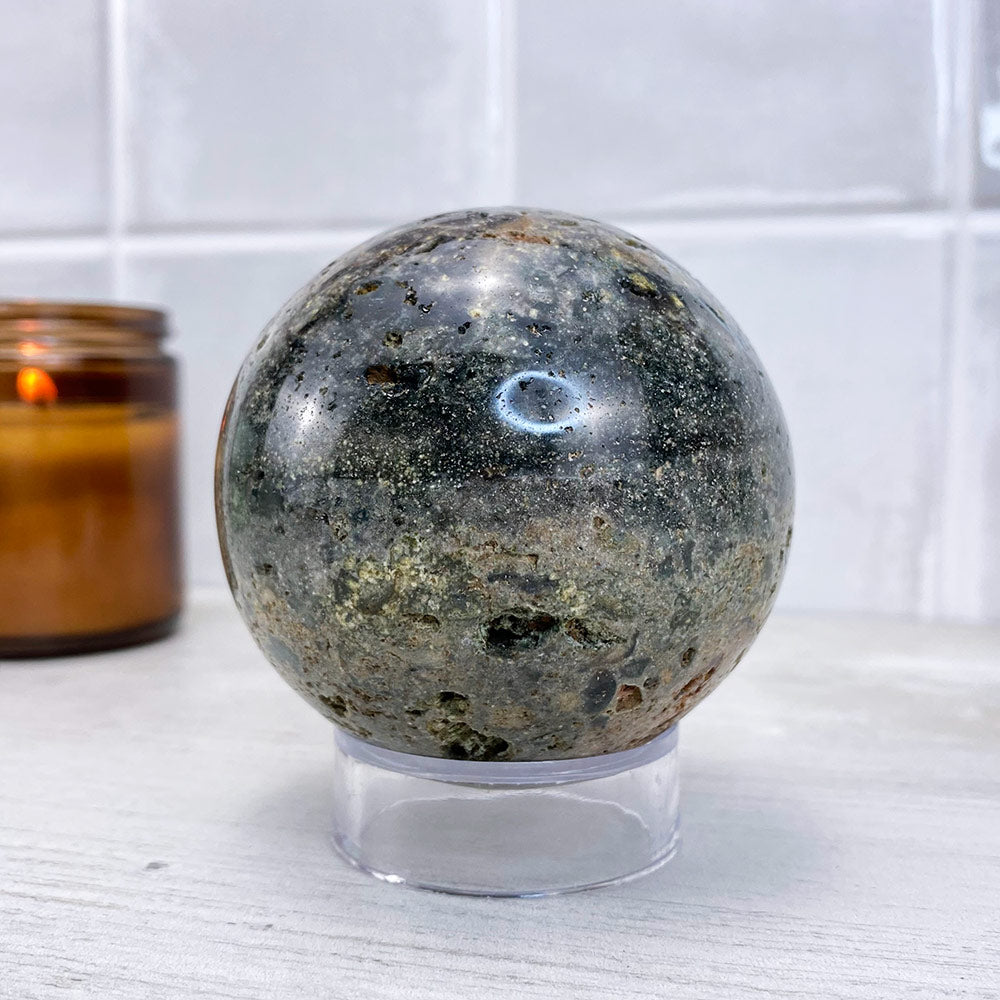 Polished Ocean Jasper Sphere