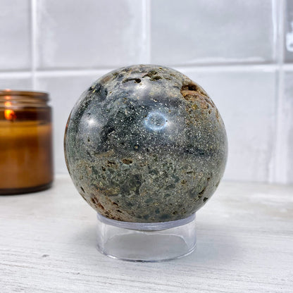 Polished Ocean Jasper Sphere