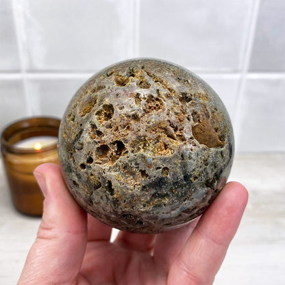 Polished Ocean Jasper Sphere