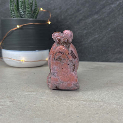 Polished Ocean Jasper Snail Carving