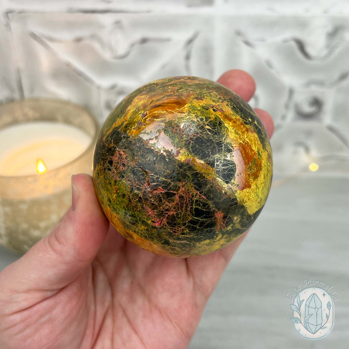 70mm Polished Orpiment and Realgar Sphere