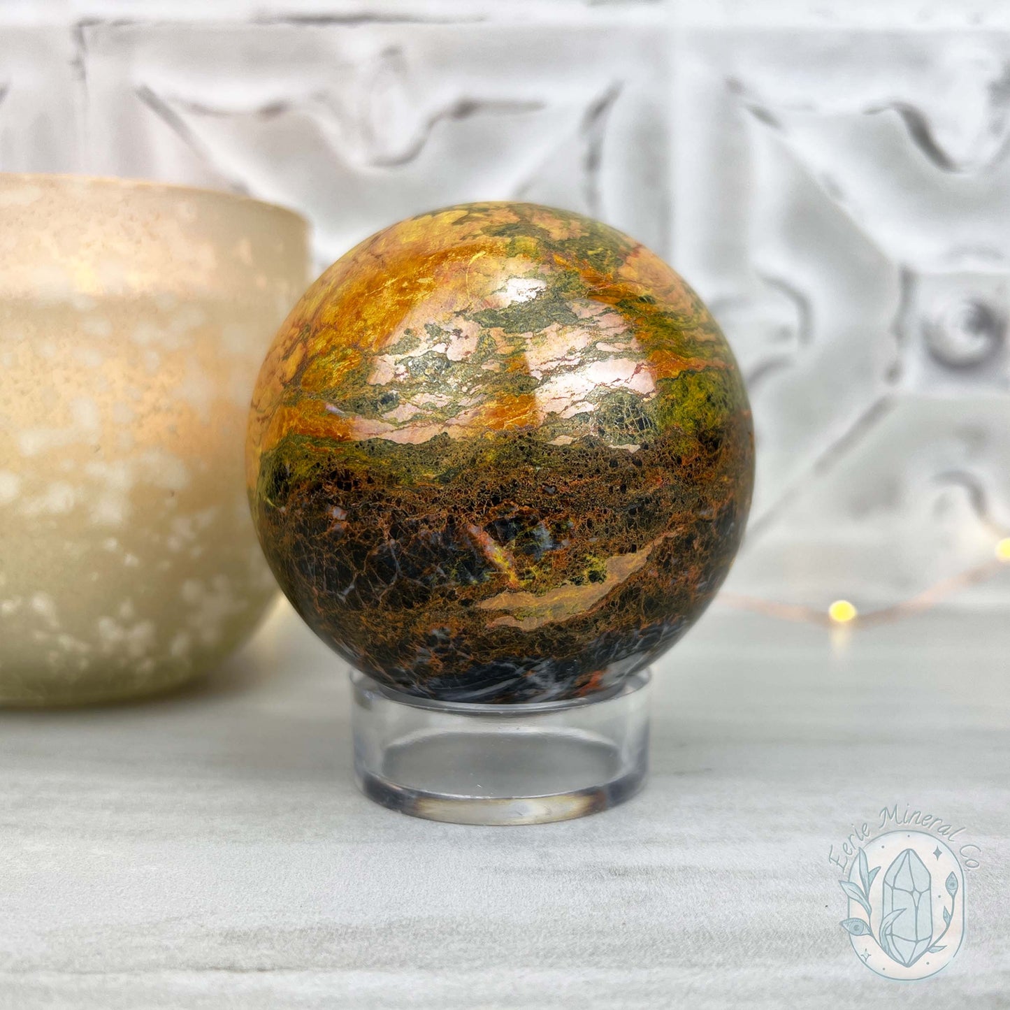74mm Polished Orpiment and Realgar Sphere