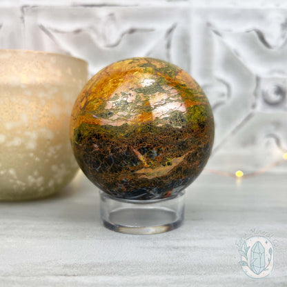 74mm Polished Orpiment and Realgar Sphere