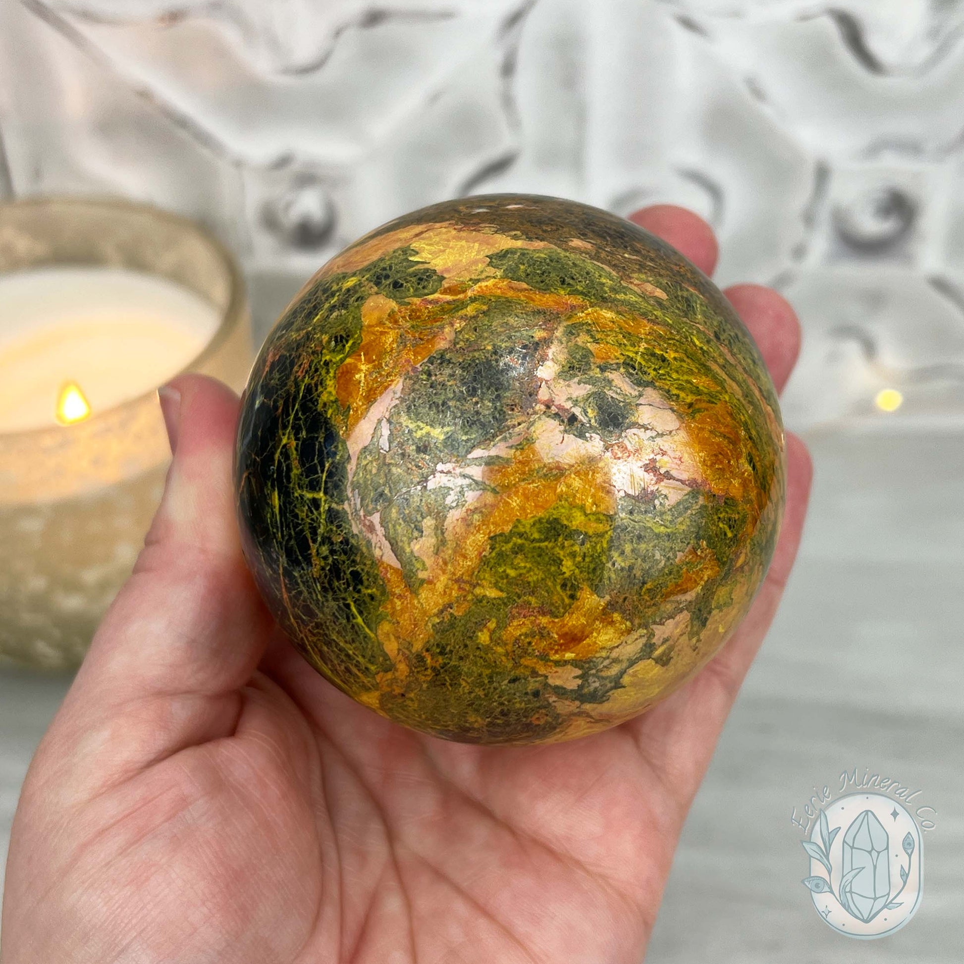 74mm Polished Orpiment and Realgar Sphere