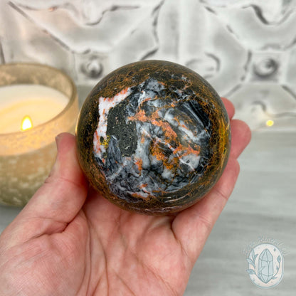 74mm Polished Orpiment and Realgar Sphere