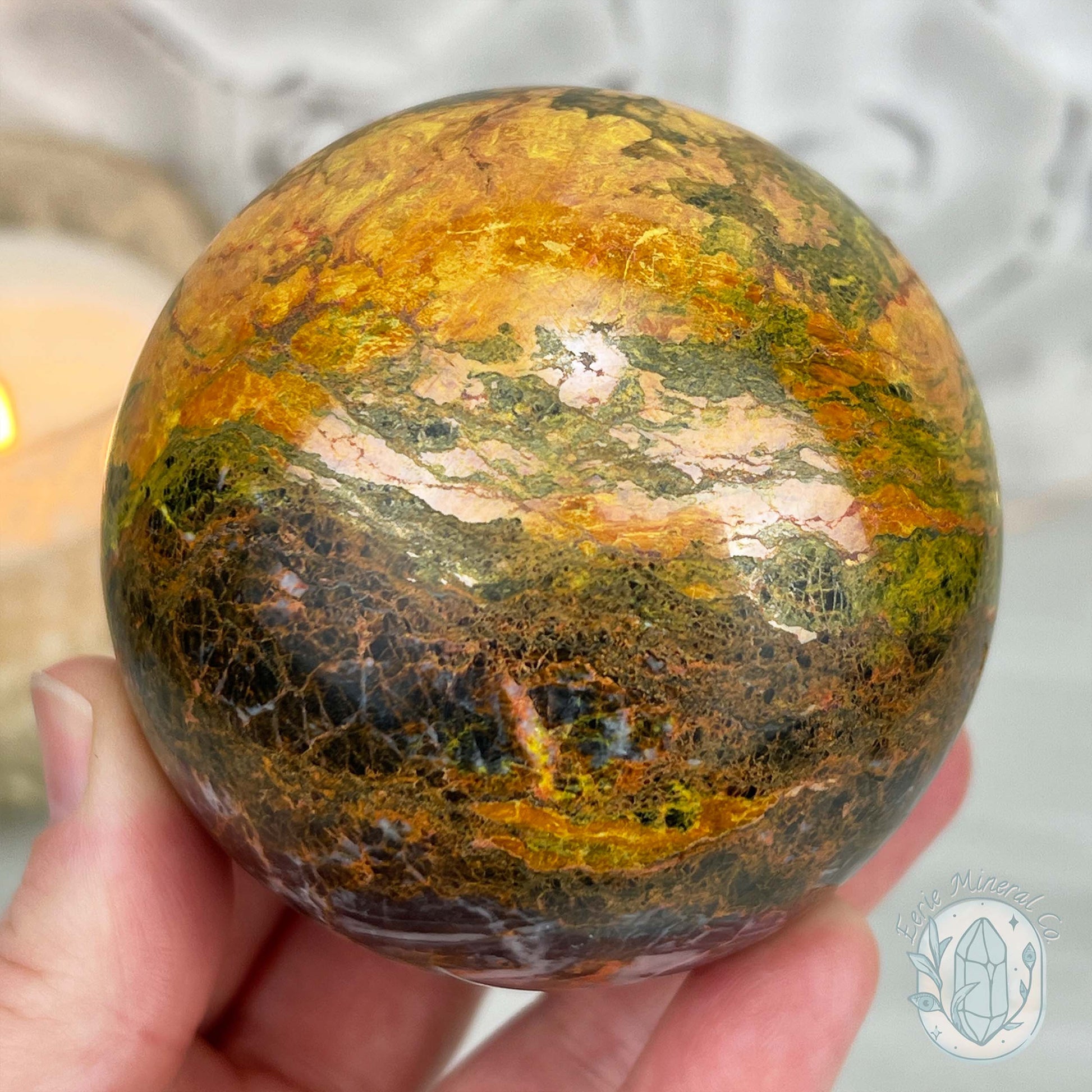 74mm Polished Orpiment and Realgar Sphere
