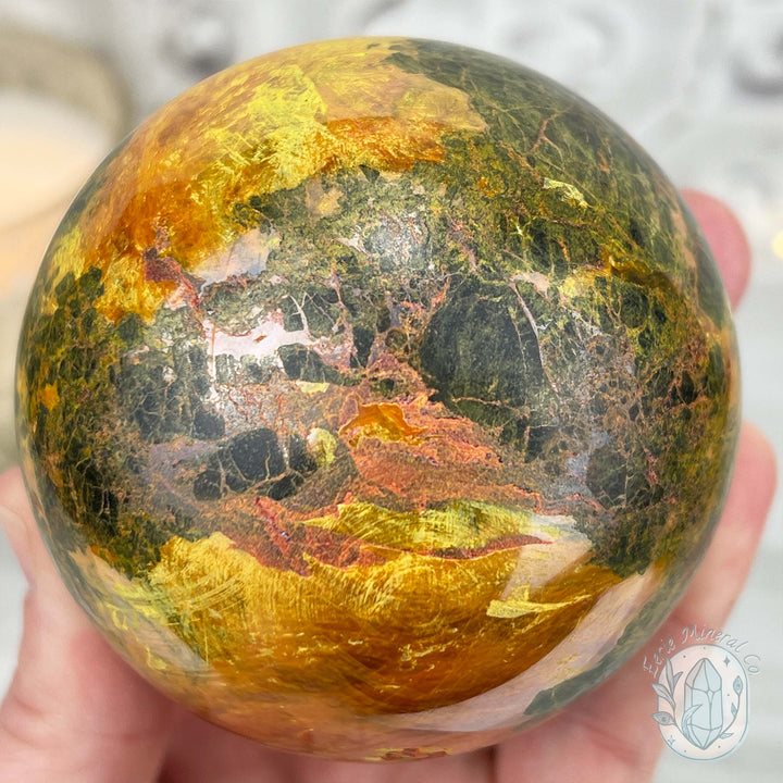 74mm Polished Orpiment and Realgar Sphere