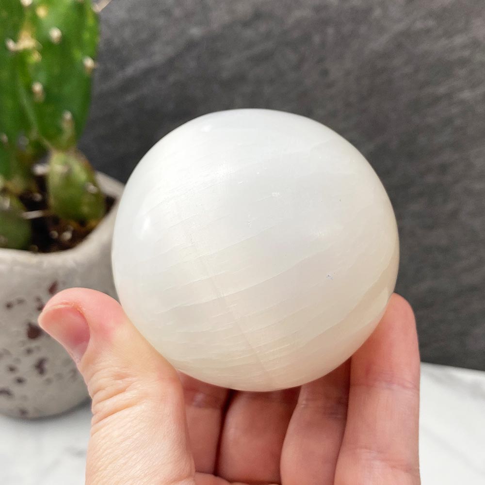Polished Selenite Sphere