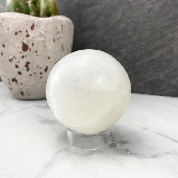 Polished Selenite Sphere